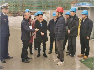 吳興區(qū)人大常委會(huì)黨組書記、主任吳旭一行調(diào)研市北32#地塊項(xiàng)目工程